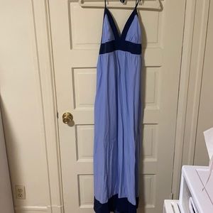Blue and navy beach dress